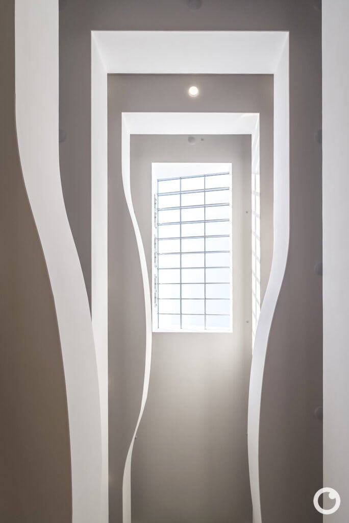 Innenansicht des Wohn- und Geschäftshauses „student@home“ in Freiburg, Bauherr ImmoTrend GmbH, Architekten Kühnl + Schmidt Architekten AG, 2018. Foto: Bertrand Weiss, weissfotografie.com