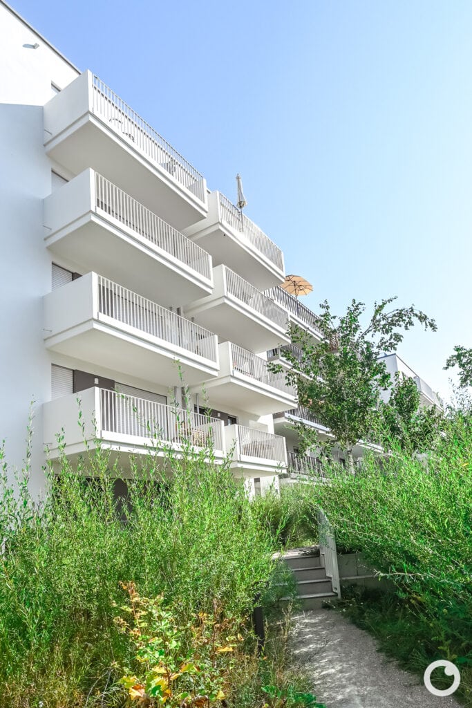 Ansicht des Diamalt-Areals in München, Bauherr ISARIA Wohnbau AG, Pesch Partner Architekten, Revitalisierung ab 2016. Foto: Bertrand Weiss, weissfotografie.com